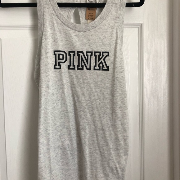 PINK open back tank top - Picture 2 of 3